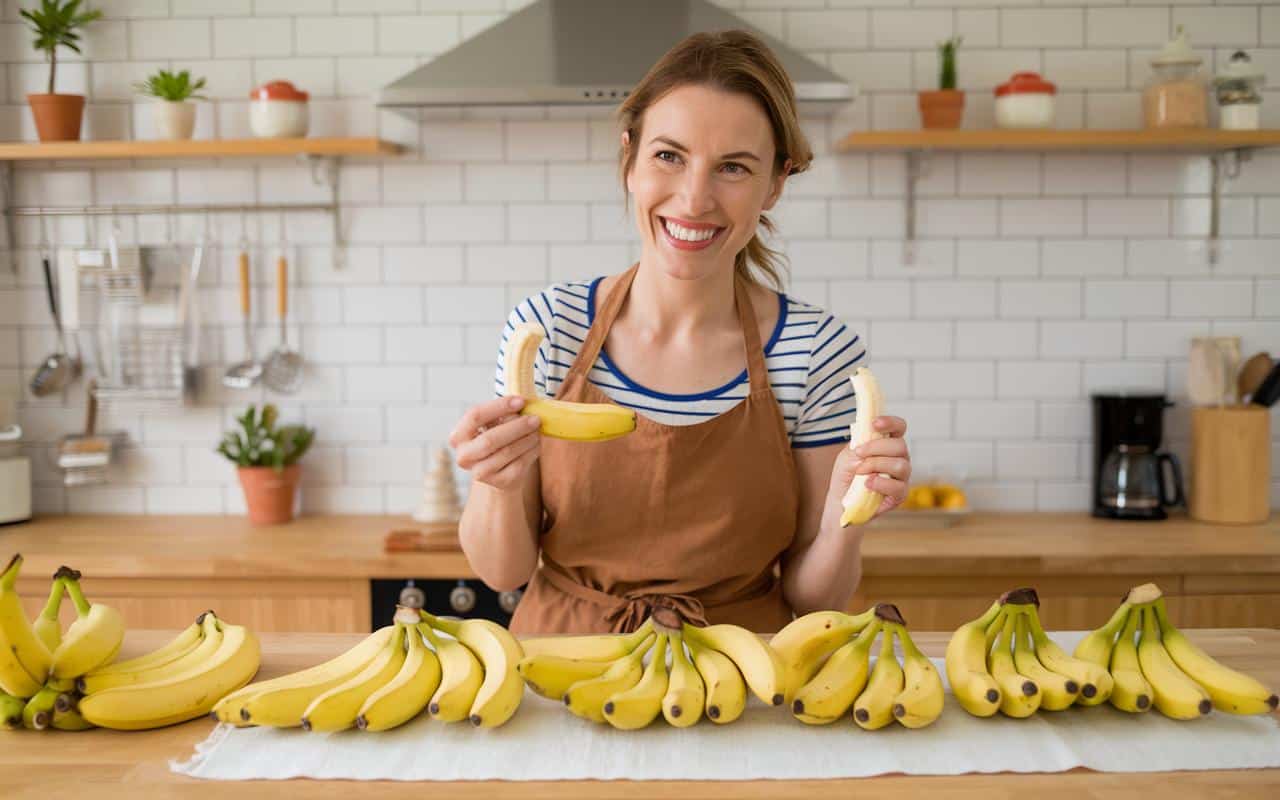 Gelbe Bananen länger: der einfache Trick gegen braune Flecken – und Ethylen als Ursache