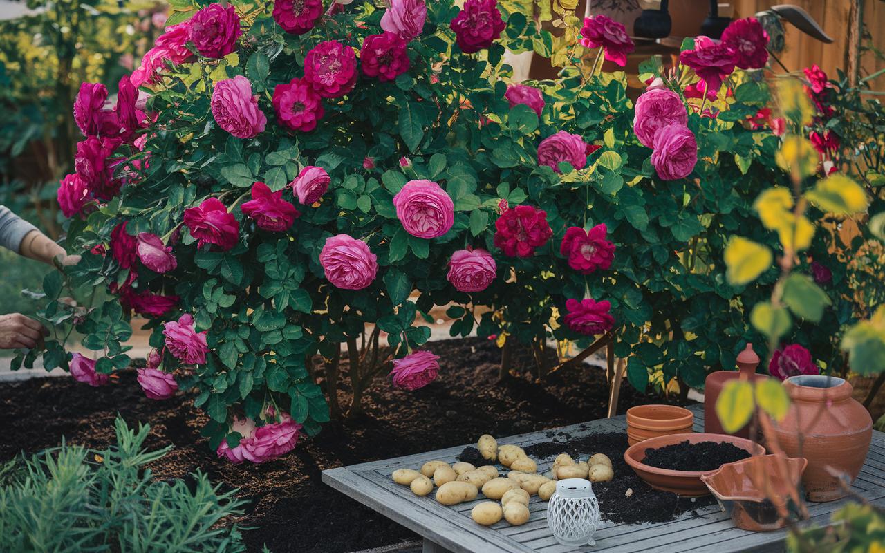 Rosen: Kaffeesatz und Bananenschalen – Küchenreste, die die Blüte fördern
