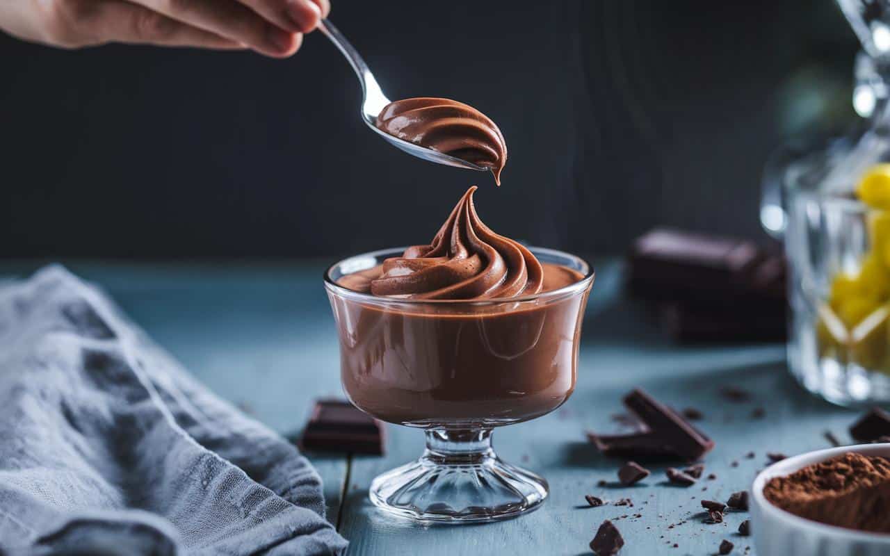 Express-Schokoladenmousse mit Kakao in 10 Min.: die einfache Methode, die sie leicht macht