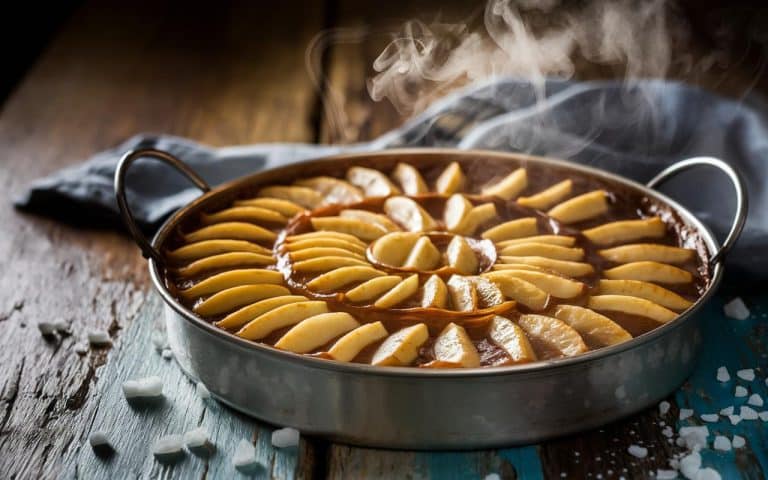Julie Andrieu Rezept: ein saftiger Apfelkuchen, der mal etwas anderes ist als eine Tarte