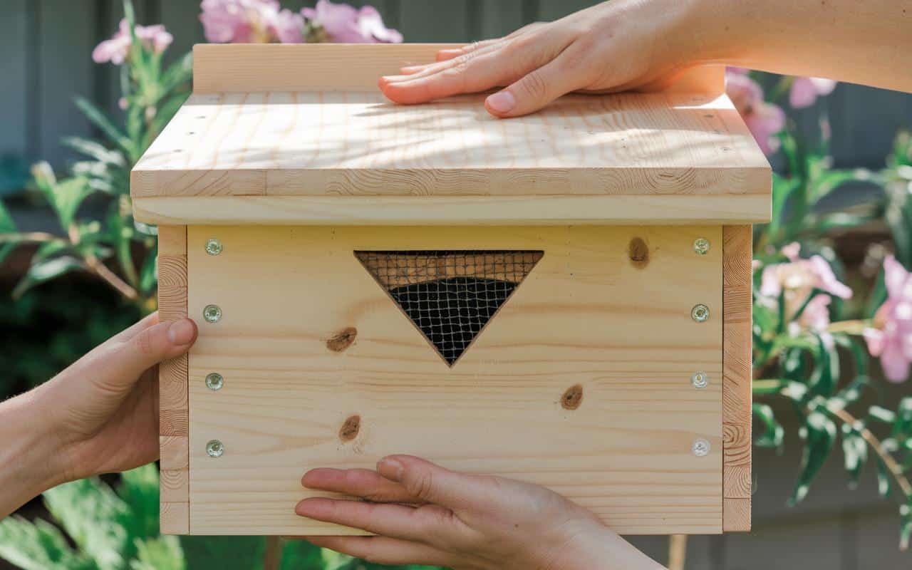 Osmien-Nisthilfe im März installiert: Bestäubung gesteigert und Obsternte verdoppelt